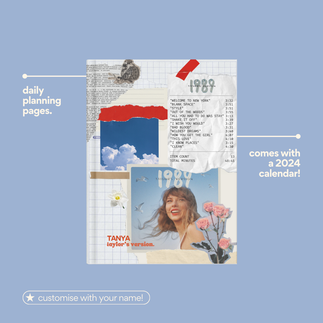 1989 Custom Bundle: Lined Diary & Phone Case