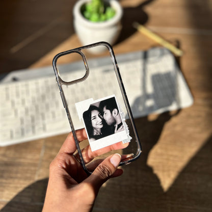 Monochrome Polaroid | Clear Phone Case