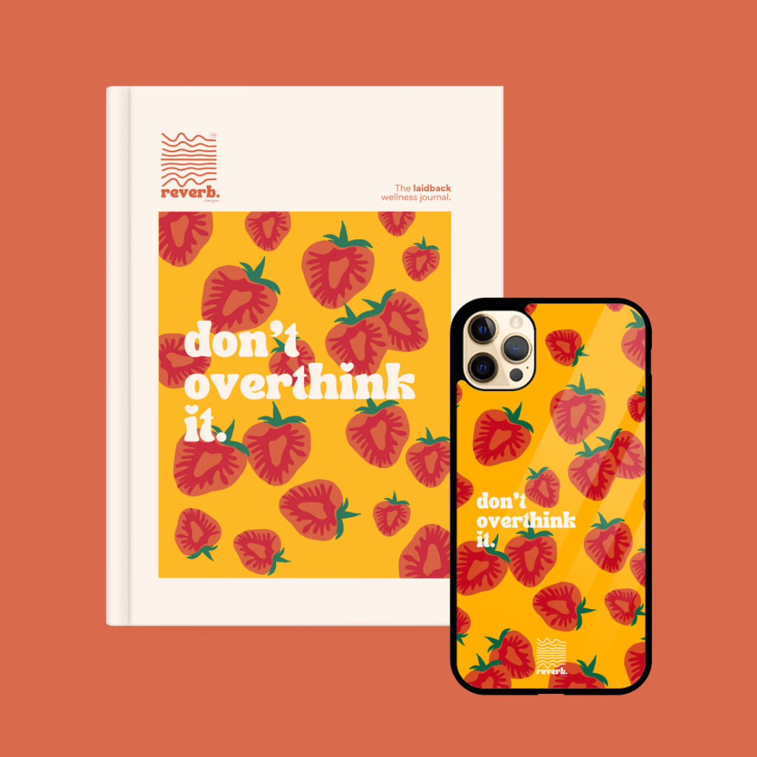 Laidback Wellness Journal & Don't Overthink It Phone Case Bundle